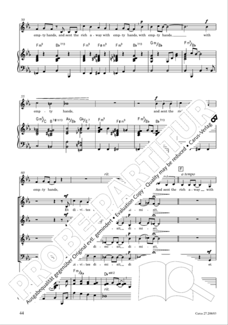 Magnificat 4-Part scores gallery preview page 45