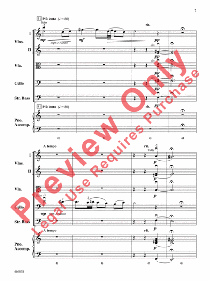Legend of Asturias String Orchestra scores gallery preview page 8