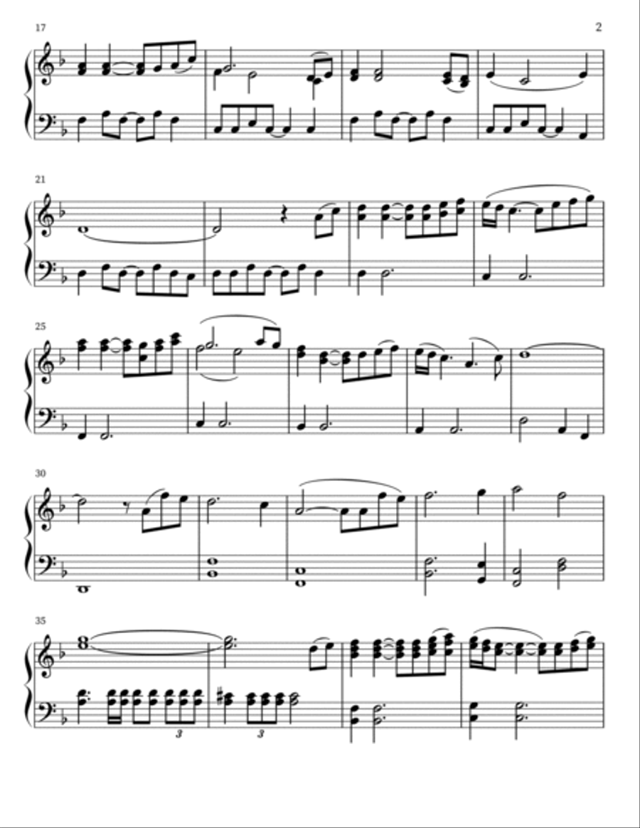 A Warrior's Legacy A Warrior's Legacy Piano Solo scores gallery preview page 2