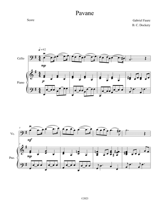 Pavane (Cello Solo with Piano Accompaniment)