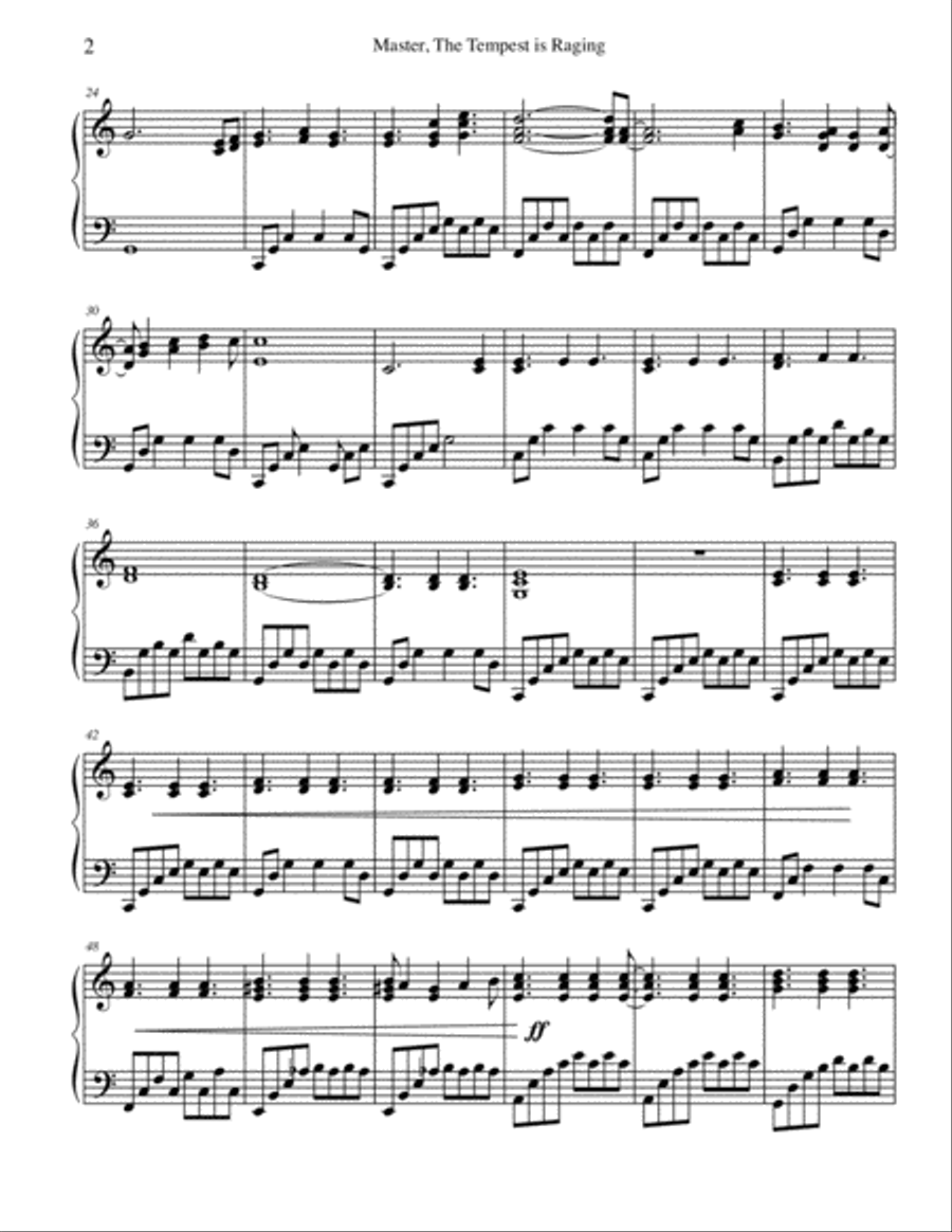 Master the Tempest is Raging Piano Solo scores gallery preview page 4