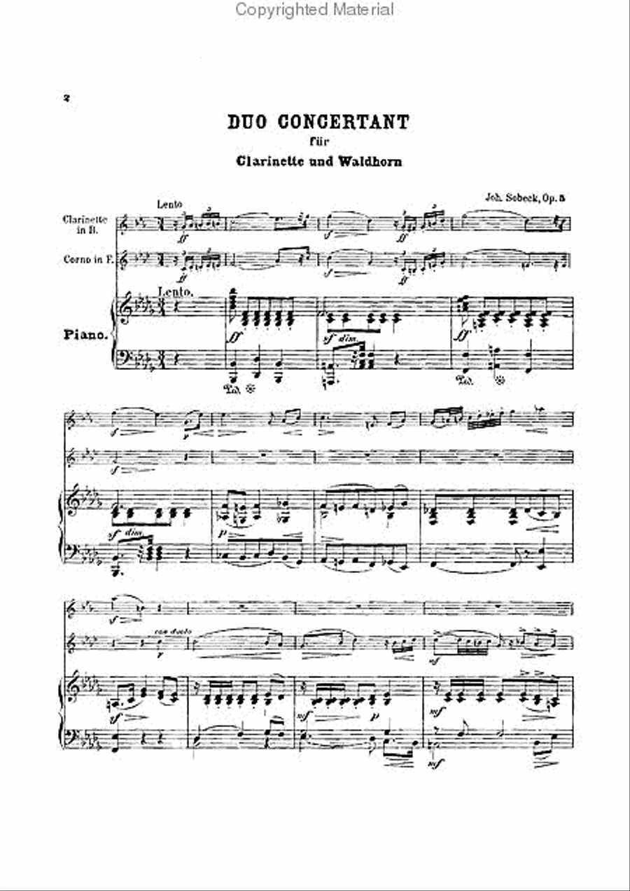 Duo Concertante, Op. 5 Clarinet scores gallery preview page 2