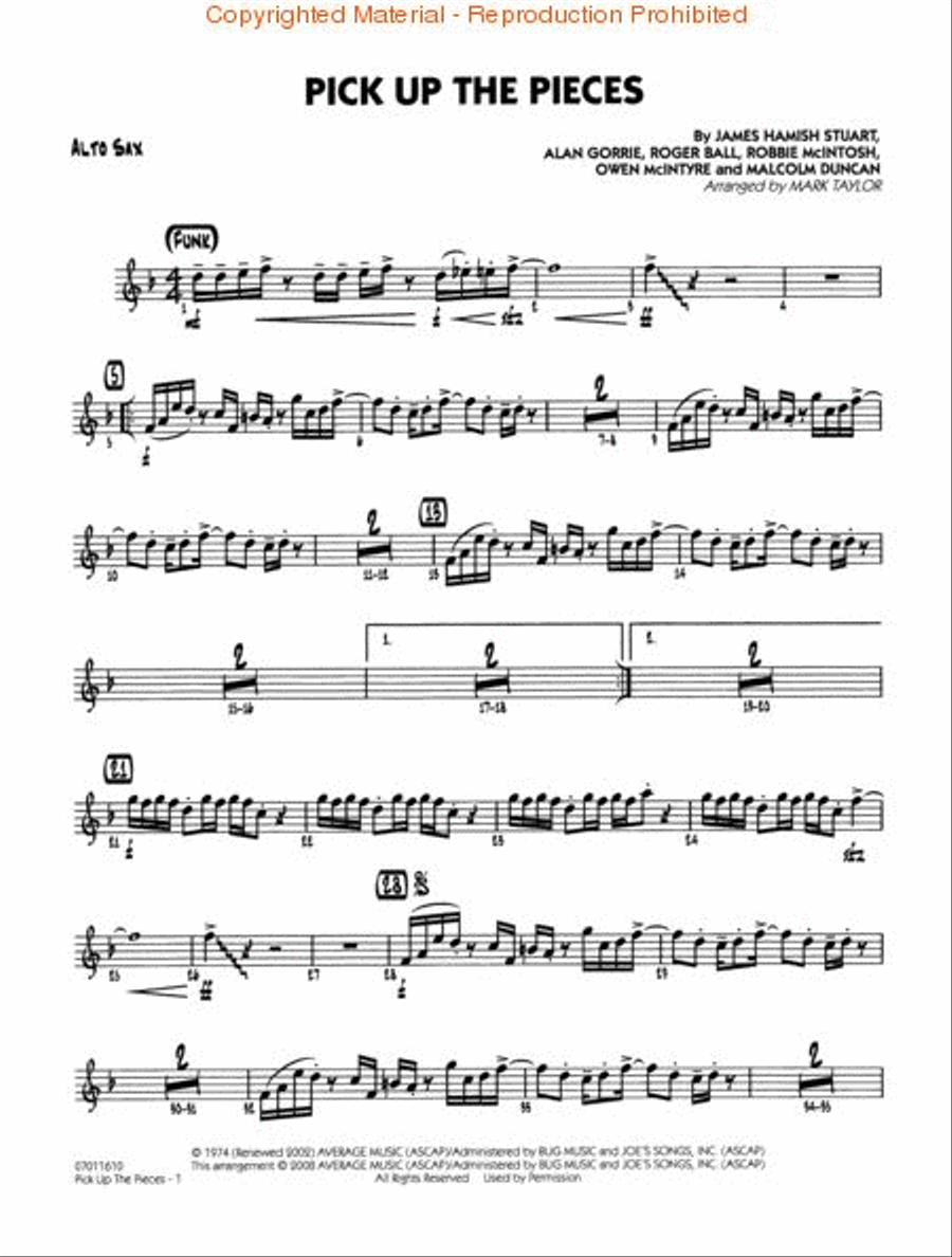 Pick up the Pieces Big Band scores gallery preview page 3
