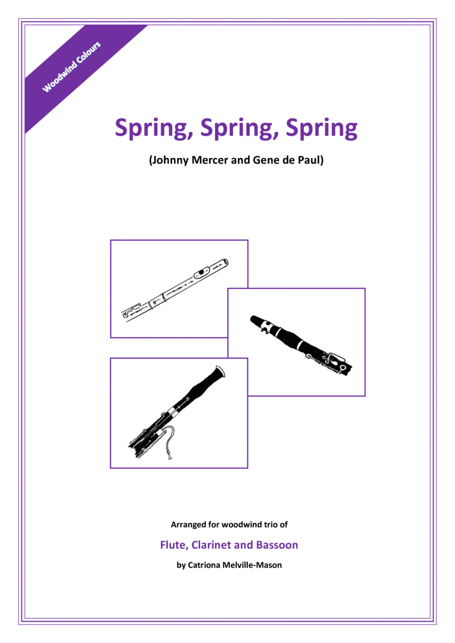 Spring, Spring, Spring Woodwind Trio scores gallery preview page 1