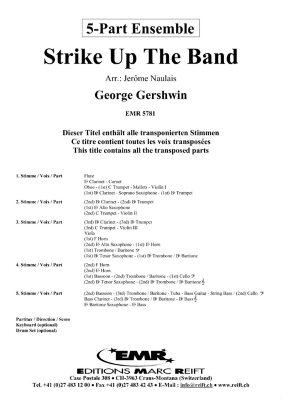 Strike Up The Band Strike Up The Band Concert Band scores gallery preview page 2