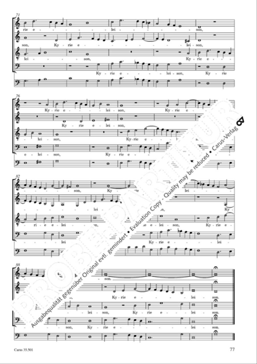 Palestrina: Masses and individual movements Score scores gallery preview page 92