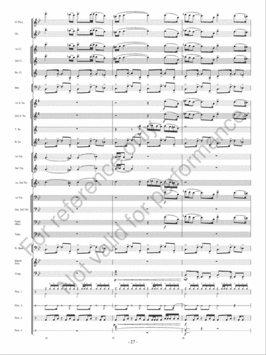 The Ocean Of Fire The Ocean Of Fire Concert Band scores gallery preview page 28