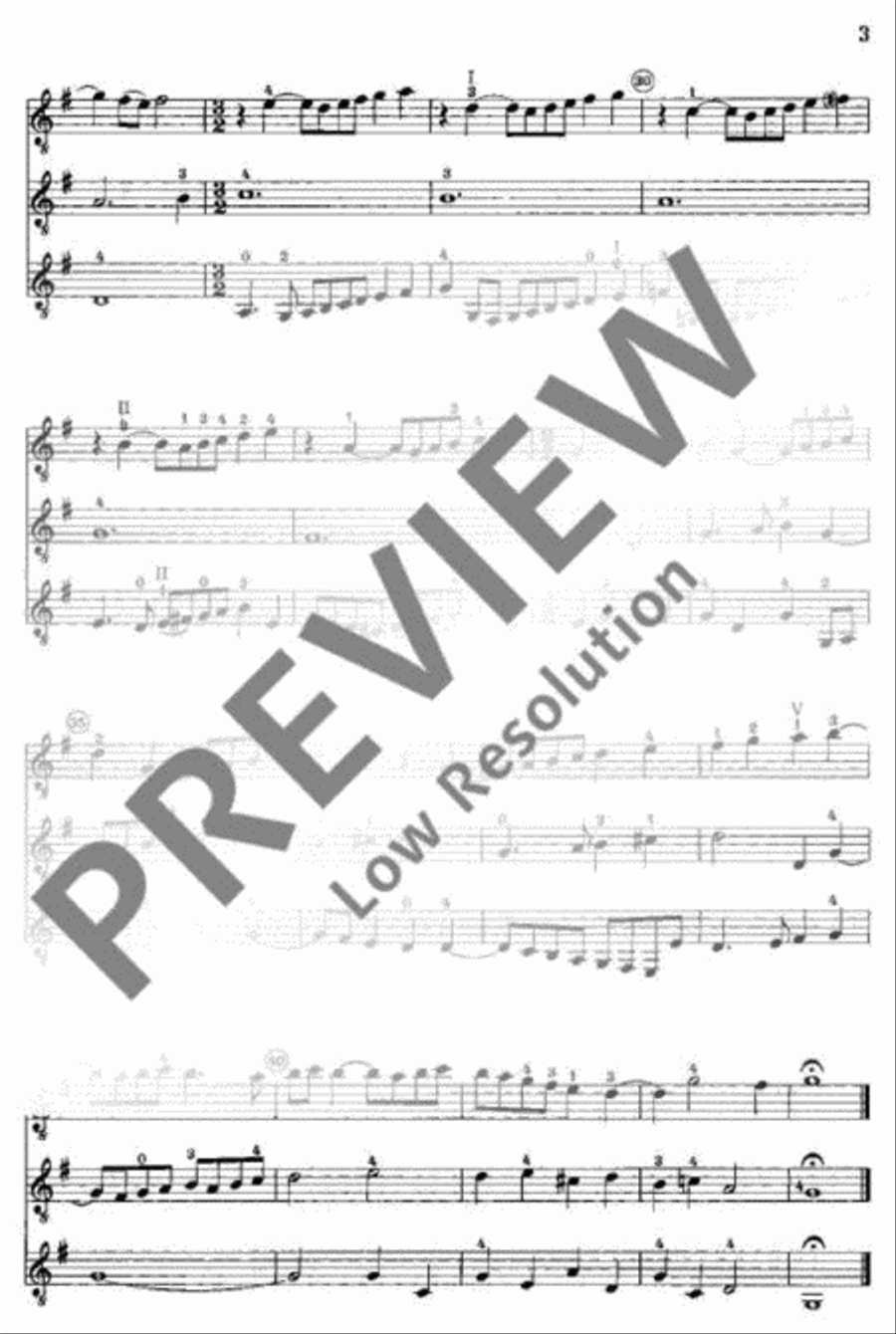 Alte Lautenmusik Guitar Ensemble scores gallery preview page 4