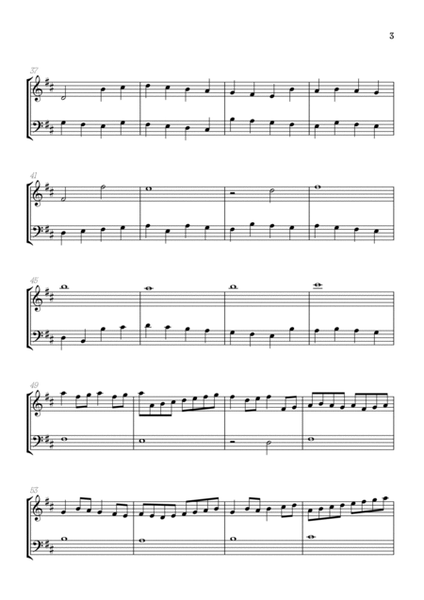 Pachelbel Canon in D • oboe & bassoon duet sheet music image number null