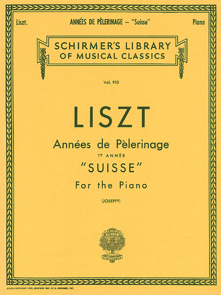 Franz Liszt: Annèe De Pèlerinage - Book 1: Suisse
