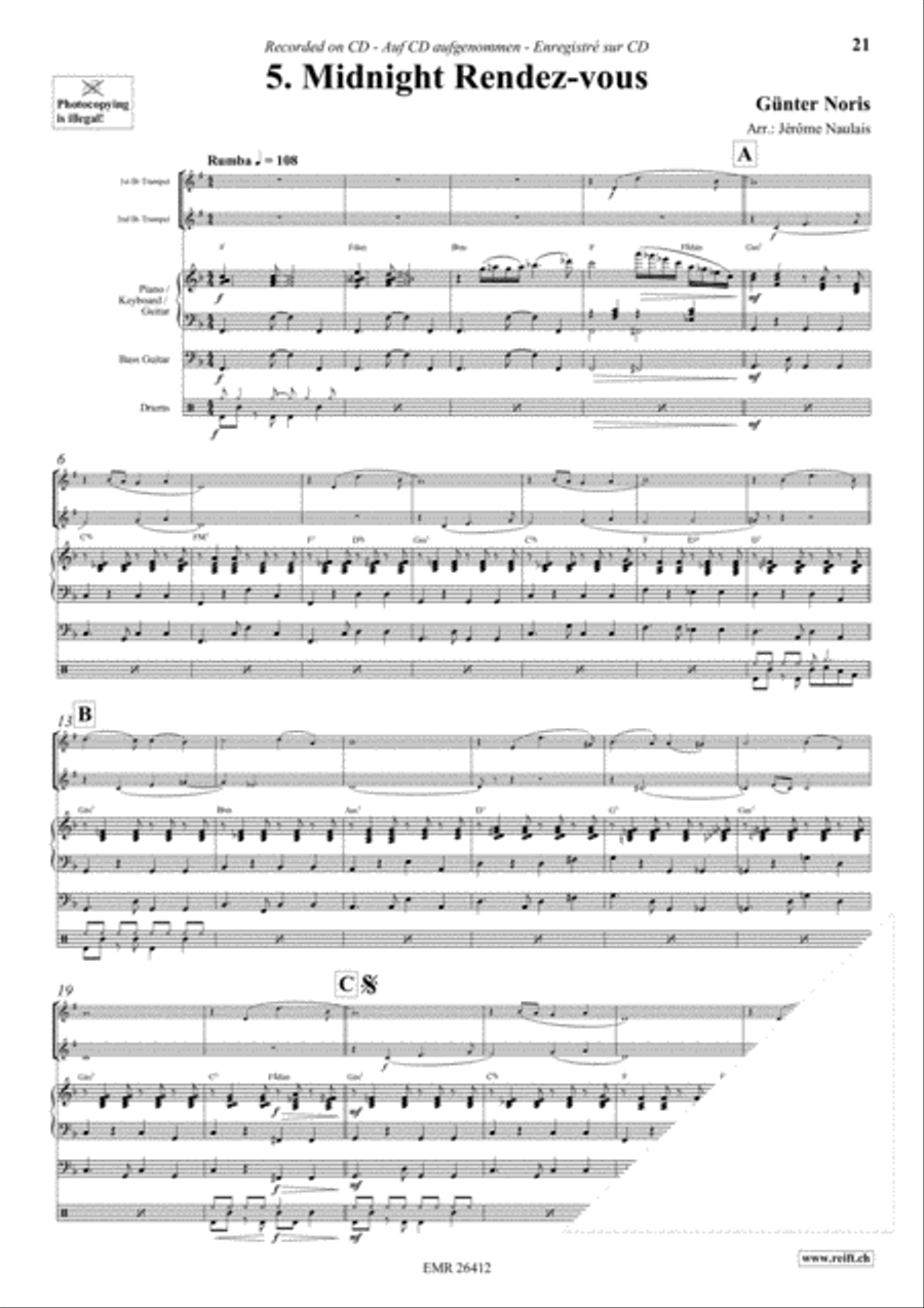 Let's Dance Volume 3 Trumpet Duet scores gallery preview page 7