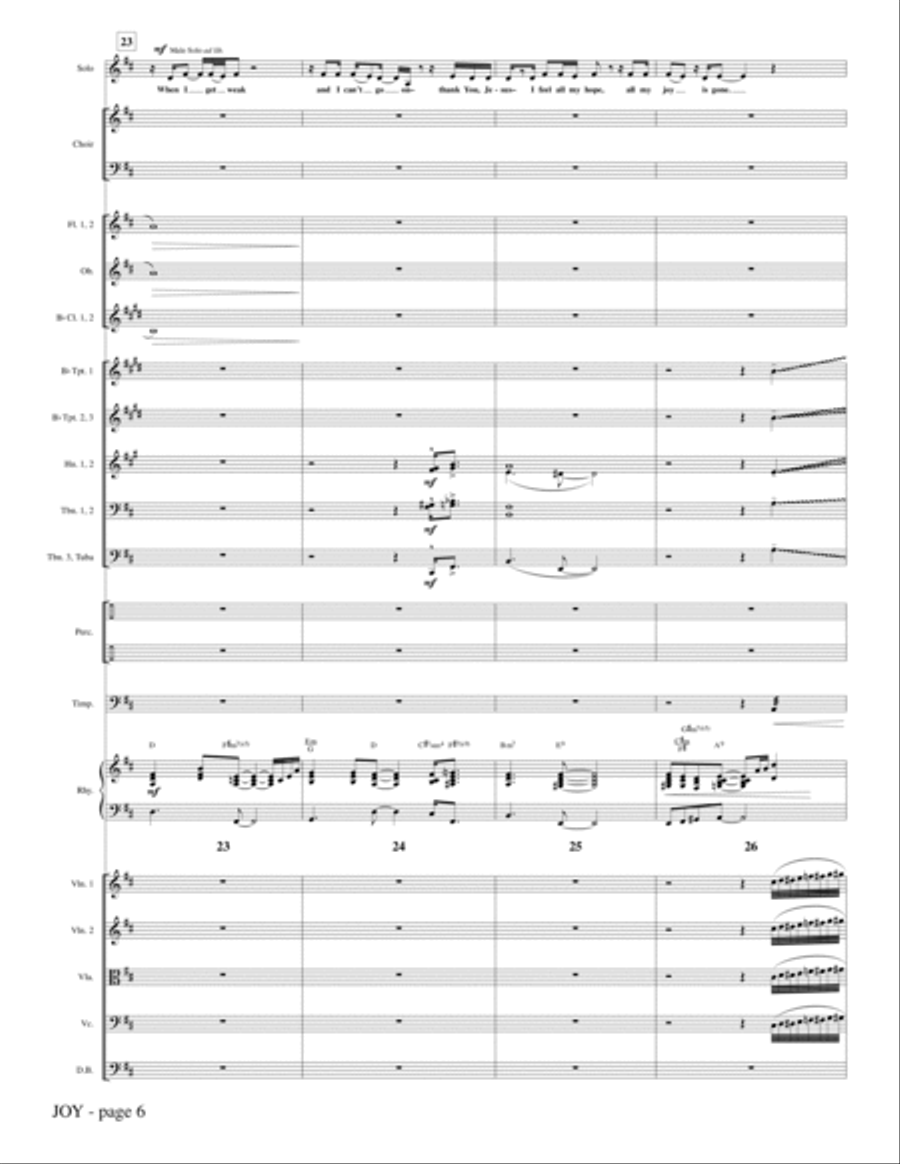 Joy - Full Score Choir scores gallery preview page 6