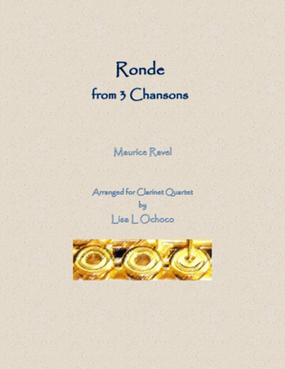 Ronde from 3 Chansons for Clarinet Quartet