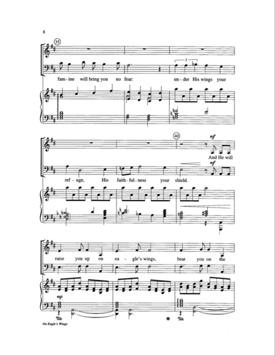 On Eagle's Wings On Eagle's Wings Choir scores gallery preview page 6