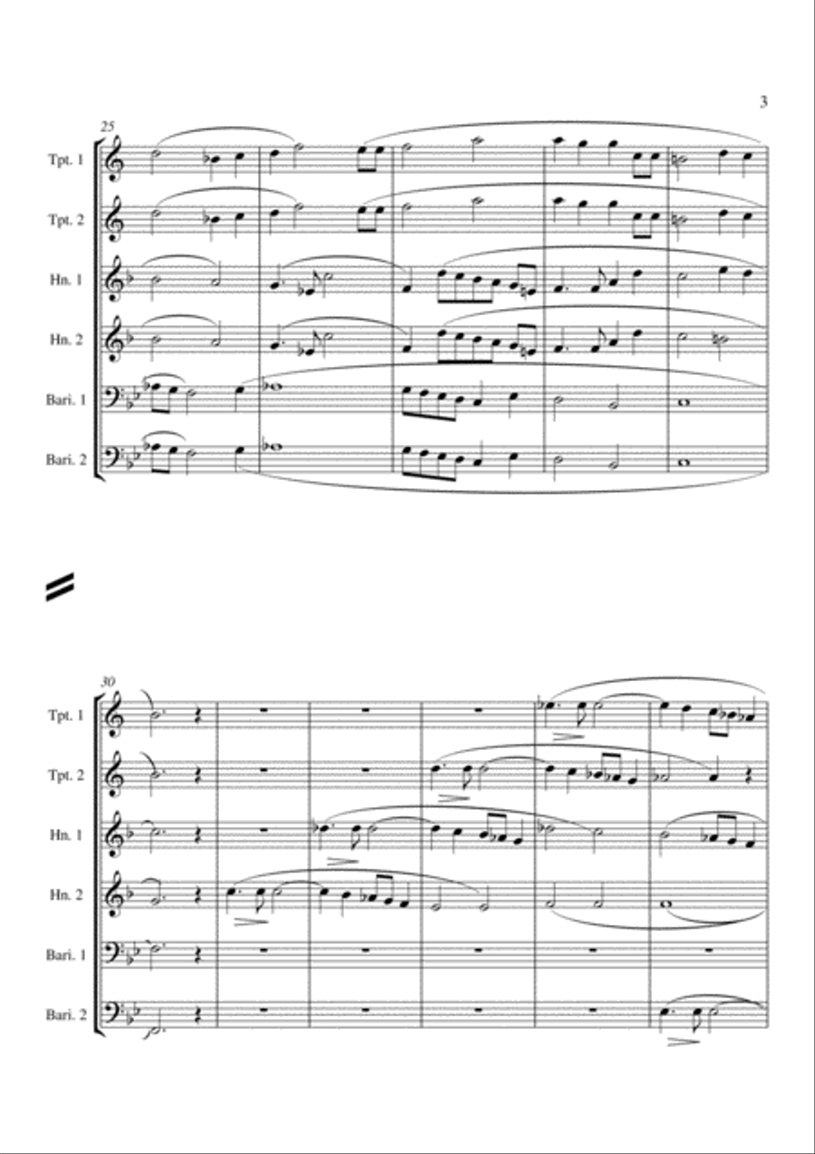 Quaerens Me from Grande Messe De Morts Chamber Music scores gallery preview page 3
