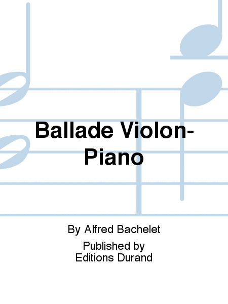 Ballade Violon-Piano