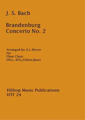 Book cover for Brandenburg Concerto No. 2 arr. Flute Choir
