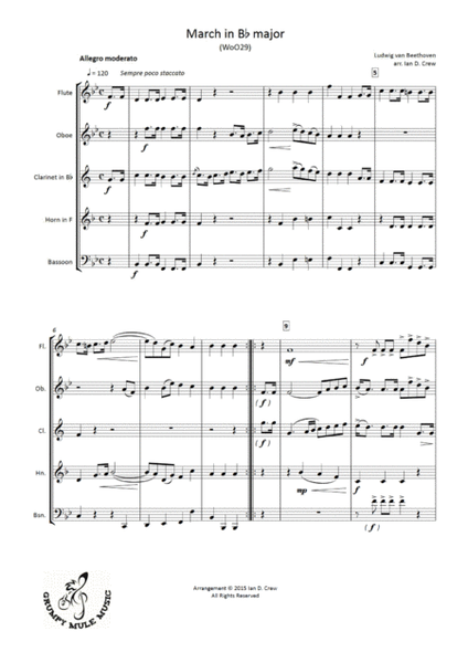 Beethoven - March in Bb WoO29 image number null