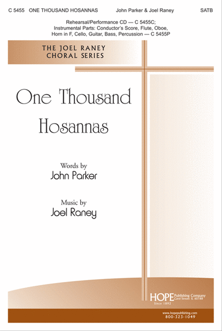 One Thousand Hosannas 4-Part scores gallery preview page 1