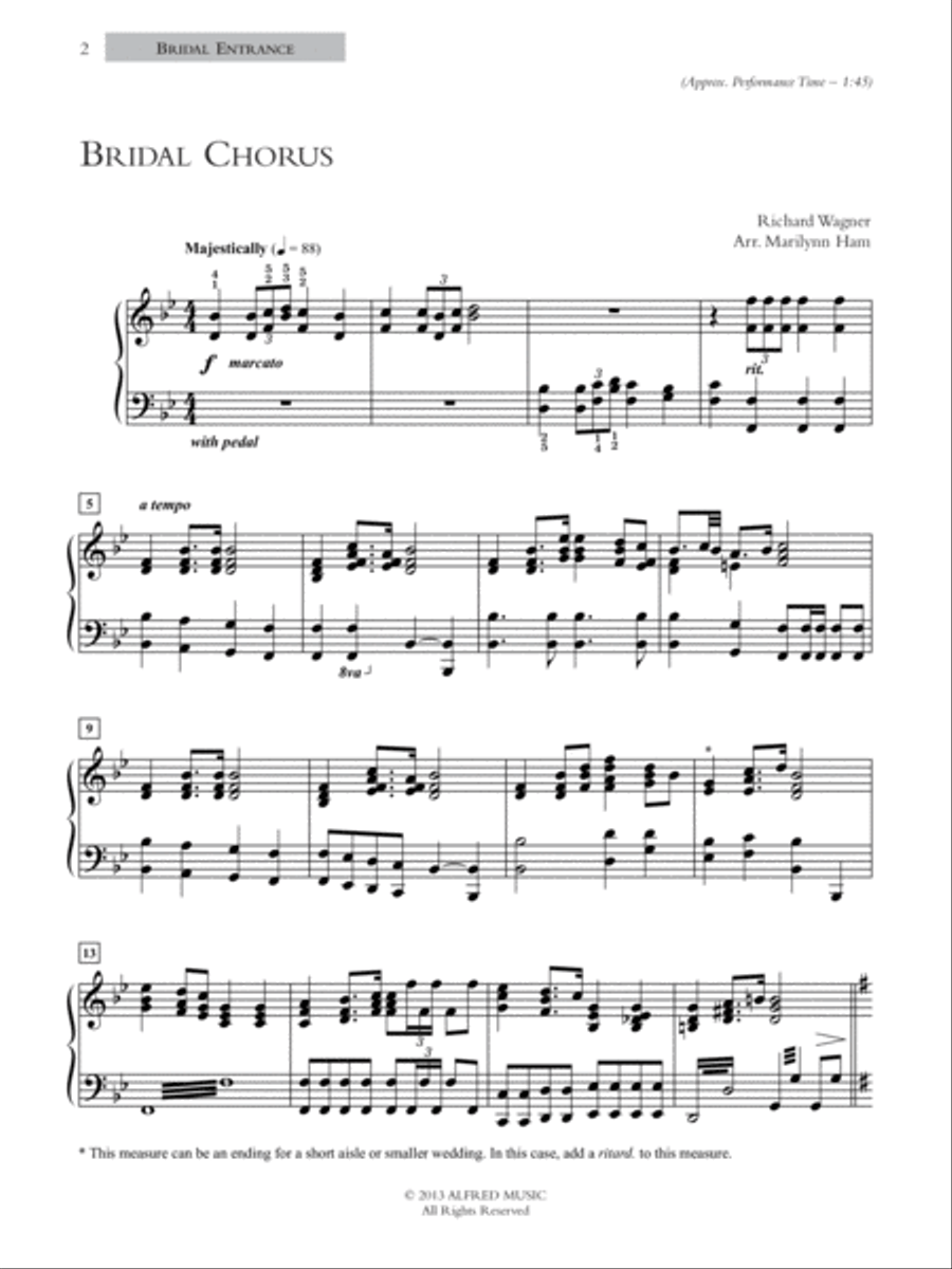 A Glorious Wedding Celebration Piano Solo scores gallery preview page 7