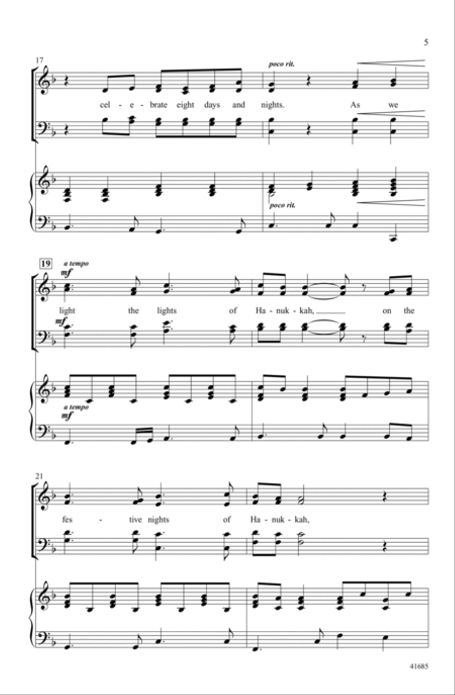A Hanukkah Wish A Hanukkah Wish Choir scores gallery preview page 4