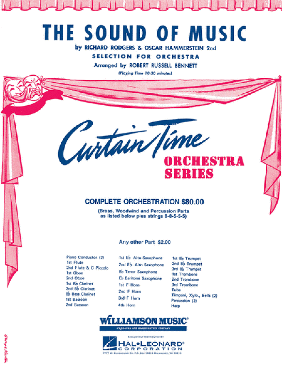 The Sound of Music - Medley for Orchestra Full Orchestra scores gallery preview page 1