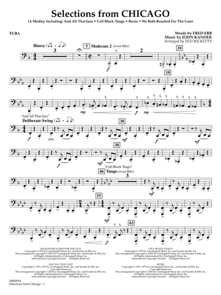 Selections from Chicago (arr. Ted Ricketts) - Tuba