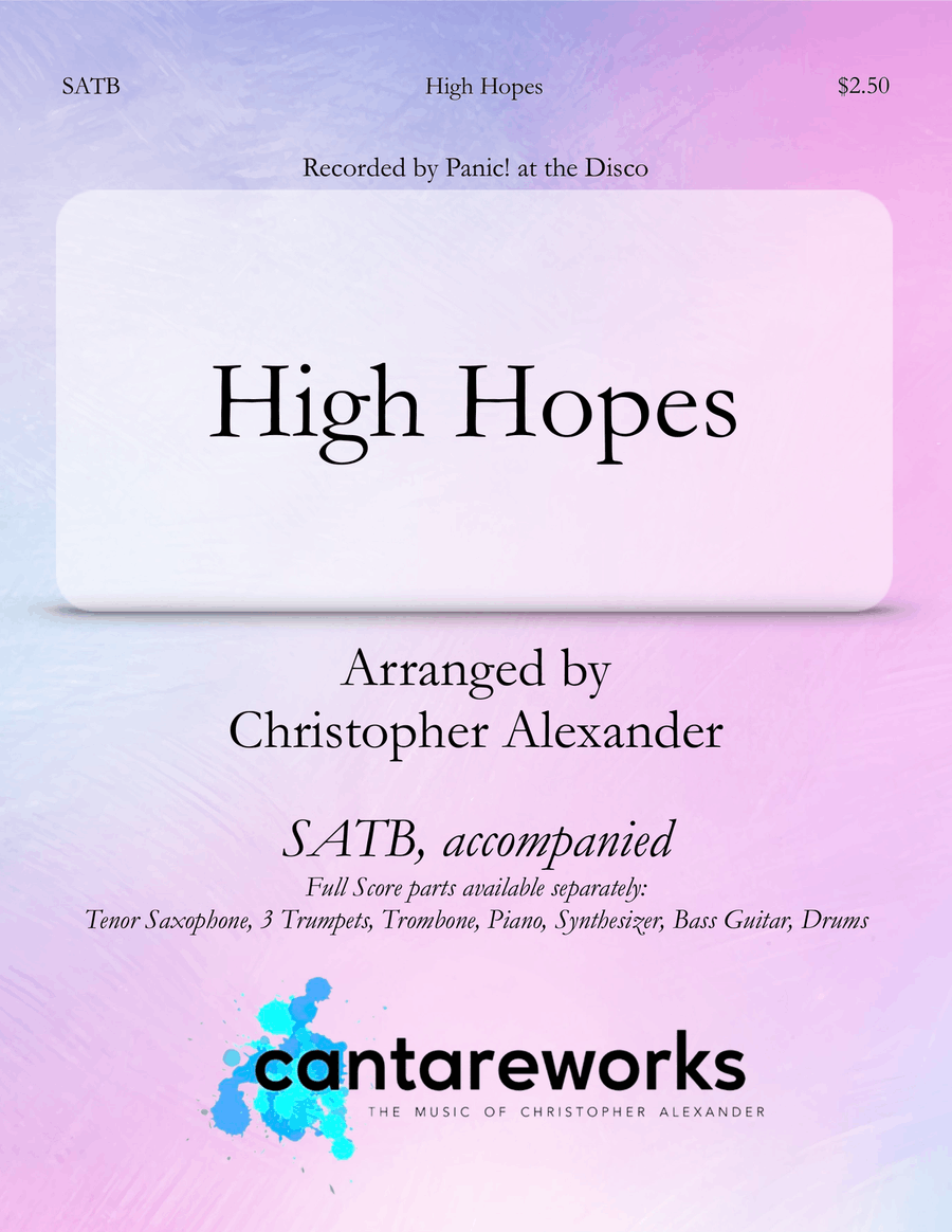 High Hopes 4-Part scores gallery preview page 1