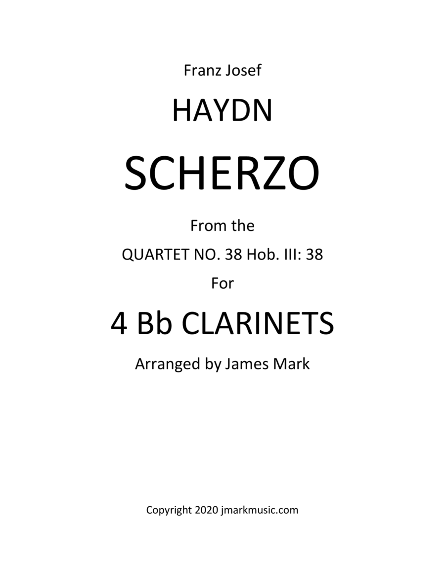 Scherzo from Quartet Hob. III: 38 image number null