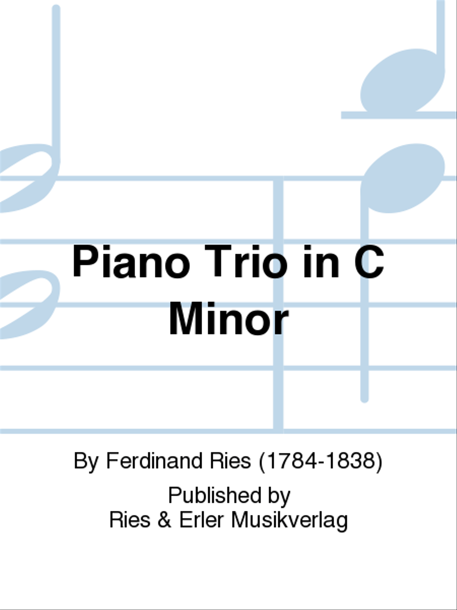 Piano Trio in C Minor Piano Trio in C Minor Piano Trio scores gallery preview page 1