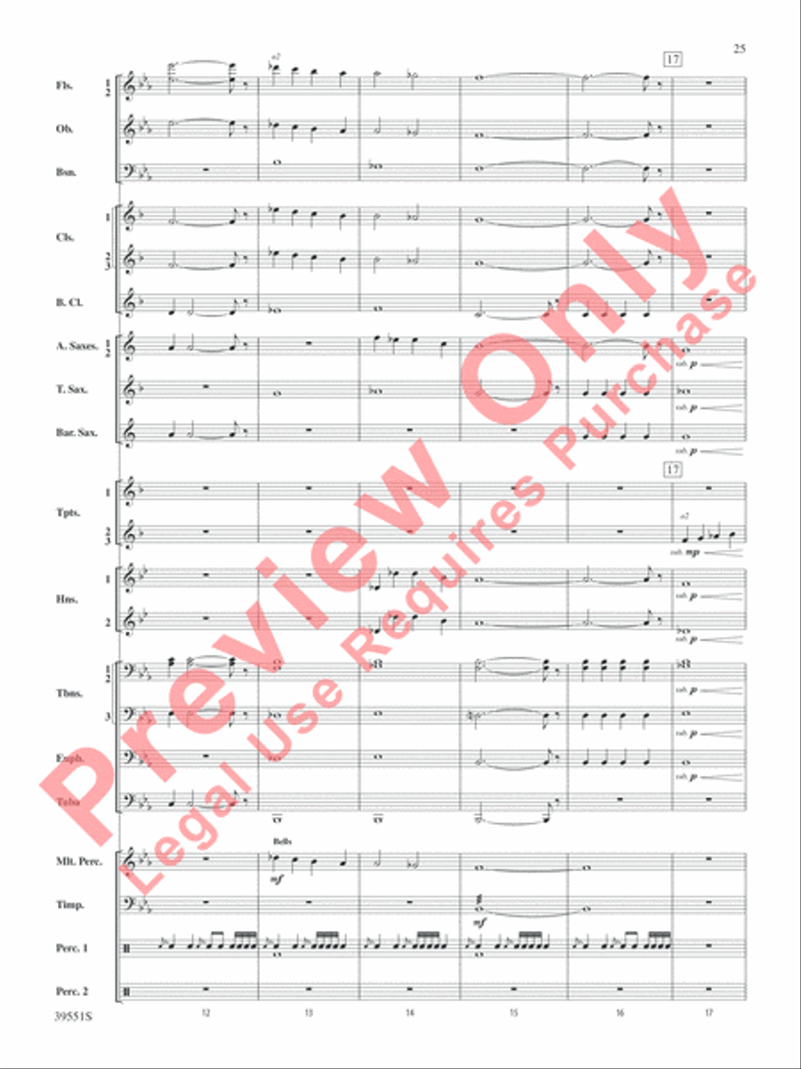 The Hobbit: An Unexpected Journey, Suite from Concert Band scores gallery preview page 26