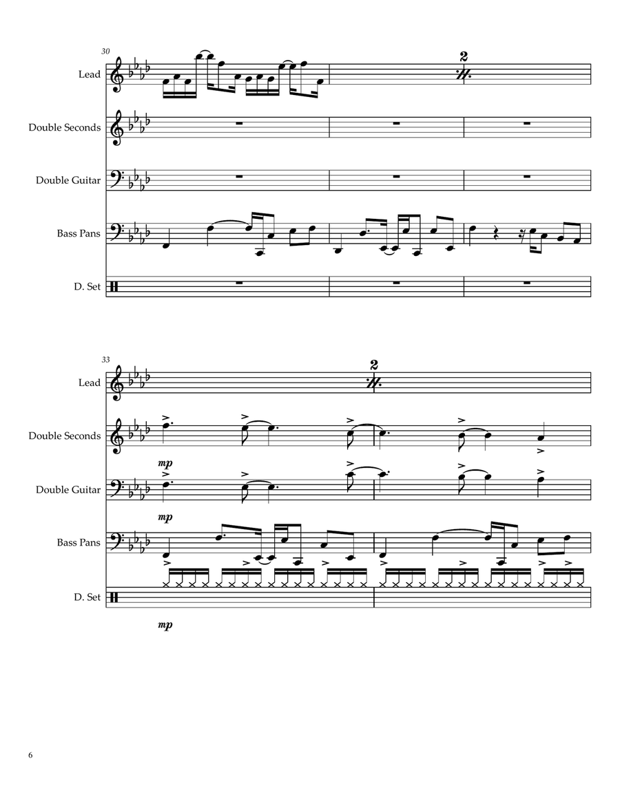 Axel F Steel Drum Band scores gallery preview page 6