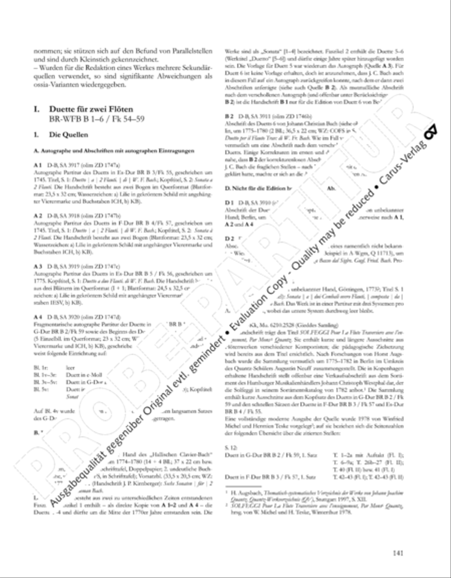 Gesamtausgabe Band 3 (Kammermusik: Duette, Solo- und Triosonaten) Score scores gallery preview page 162