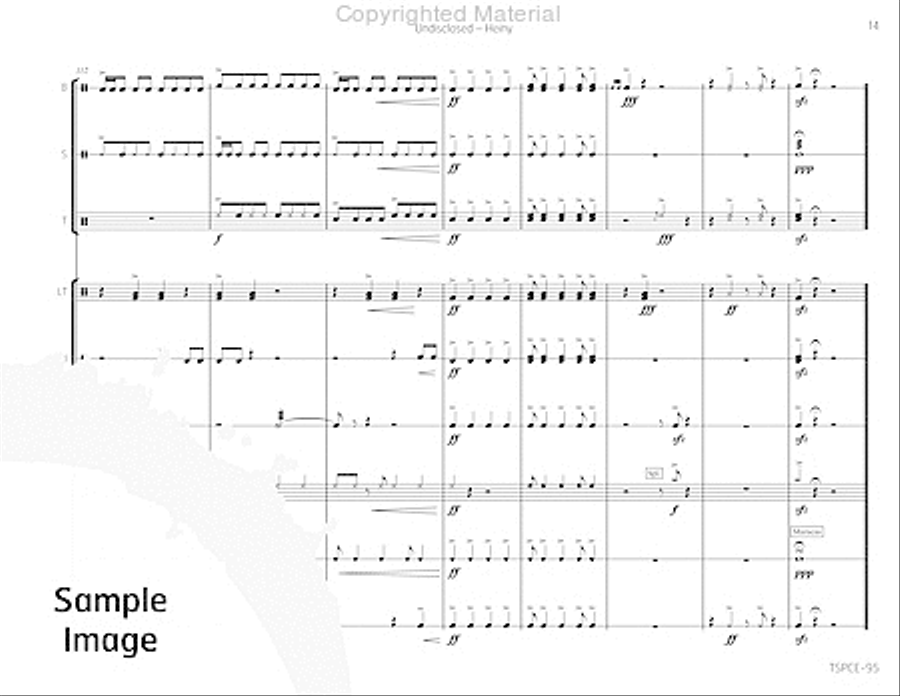 Undisclosed Undisclosed Percussion Ensemble scores gallery preview page 18