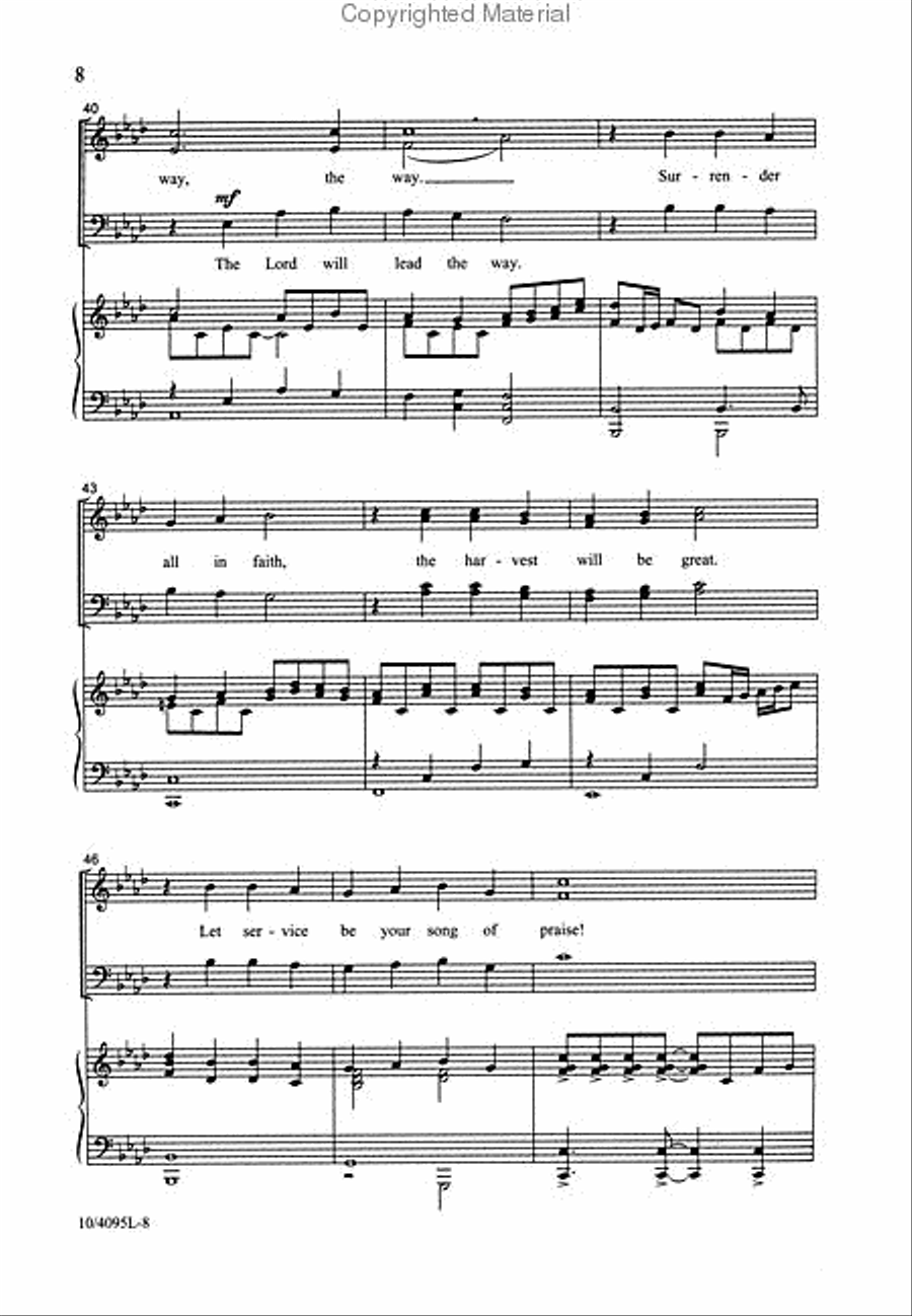 Don't Look Back 4-Part scores gallery preview page 3