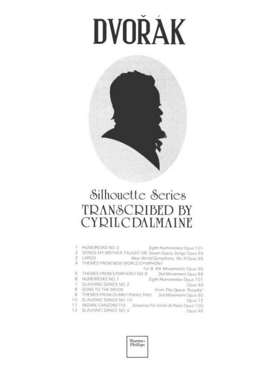 Book cover for Dvorák - Silhouette Series