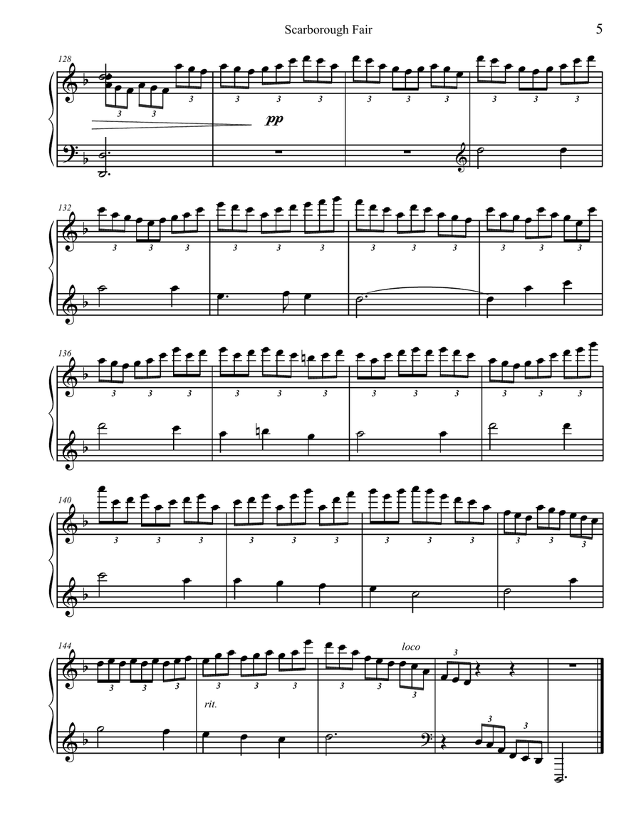 Advanced Celtic Piano Solos Piano Solo scores gallery preview page 5