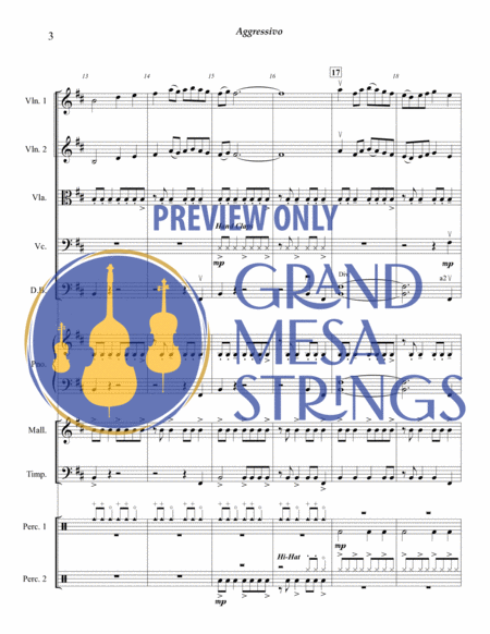 Aggressivo for Strings & Percussion image number null