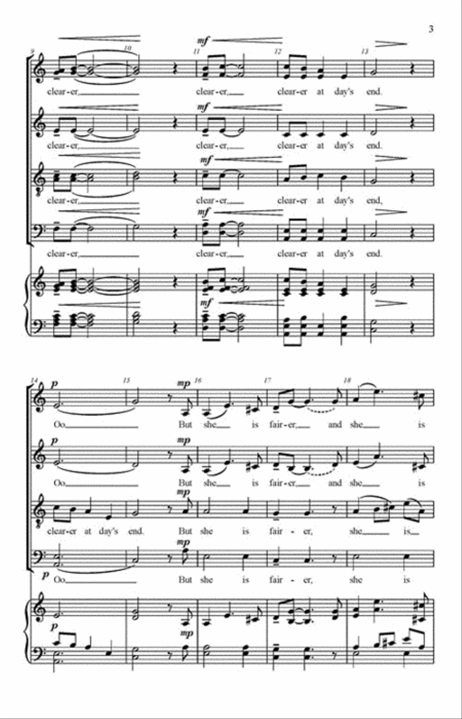 Shoshone Love Song 4-Part scores gallery preview page 3