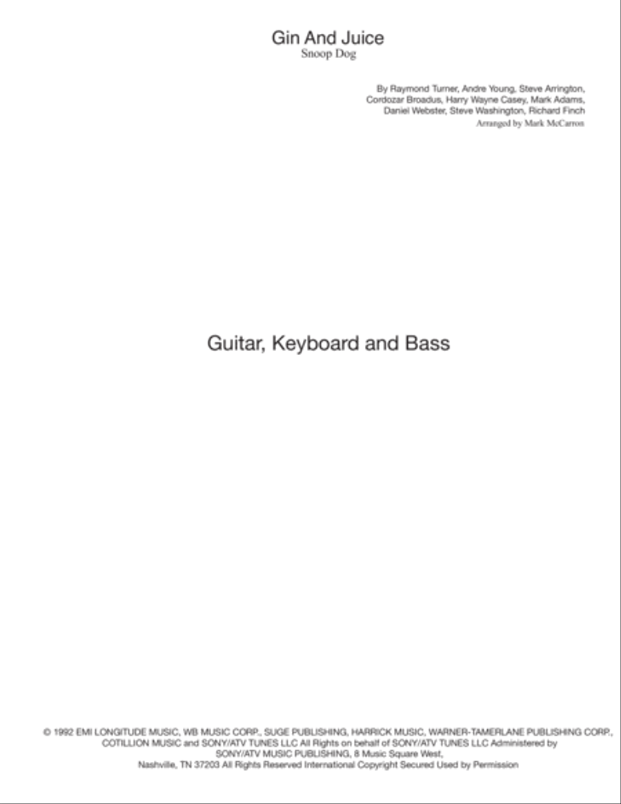 Gin And Juice Gin And Juice String Duet scores gallery preview page 1