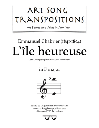 CHABRIER: L'île heureuse (transposed to F major)