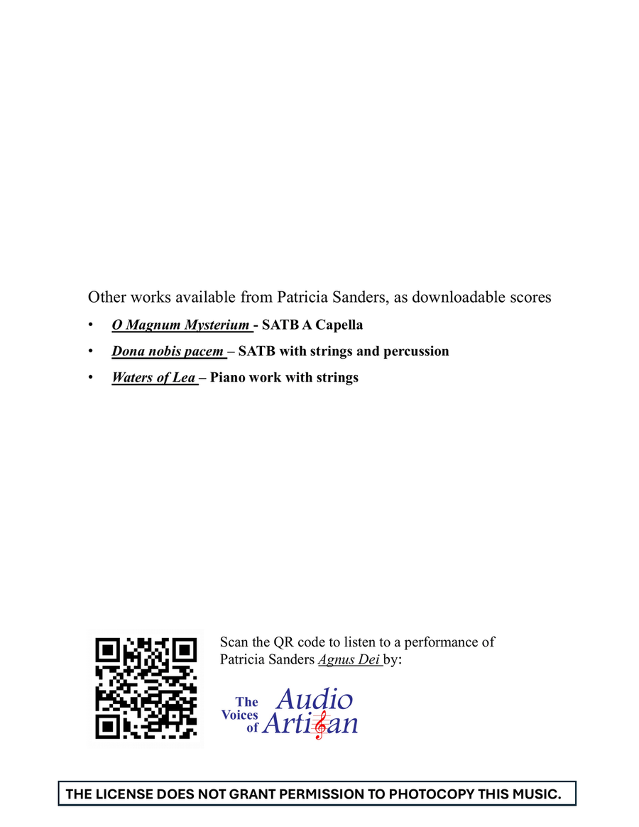 Agnus Dei 4-Part scores gallery preview page 2
