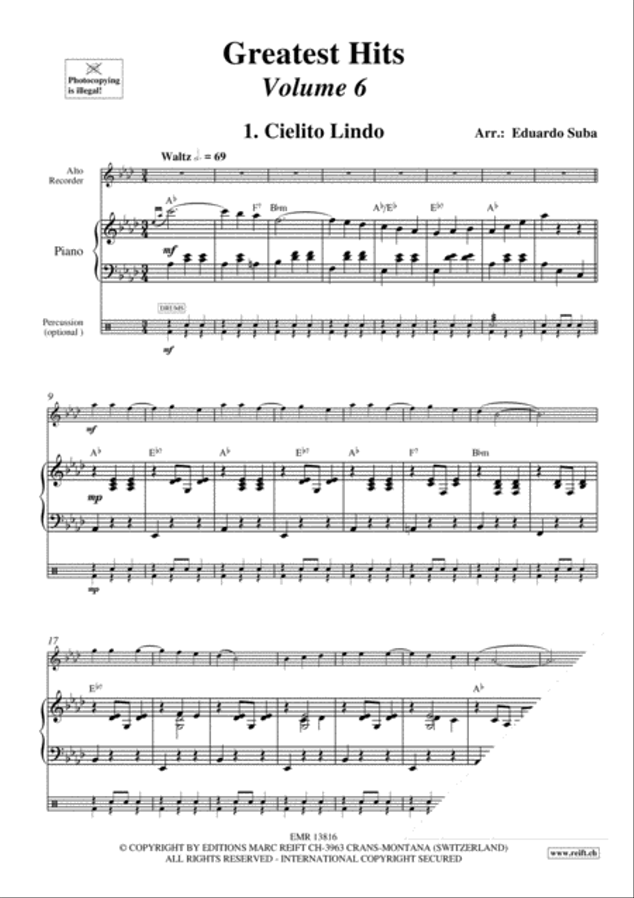 Greatest Hits Volume 6 Alto Recorder scores gallery preview page 4