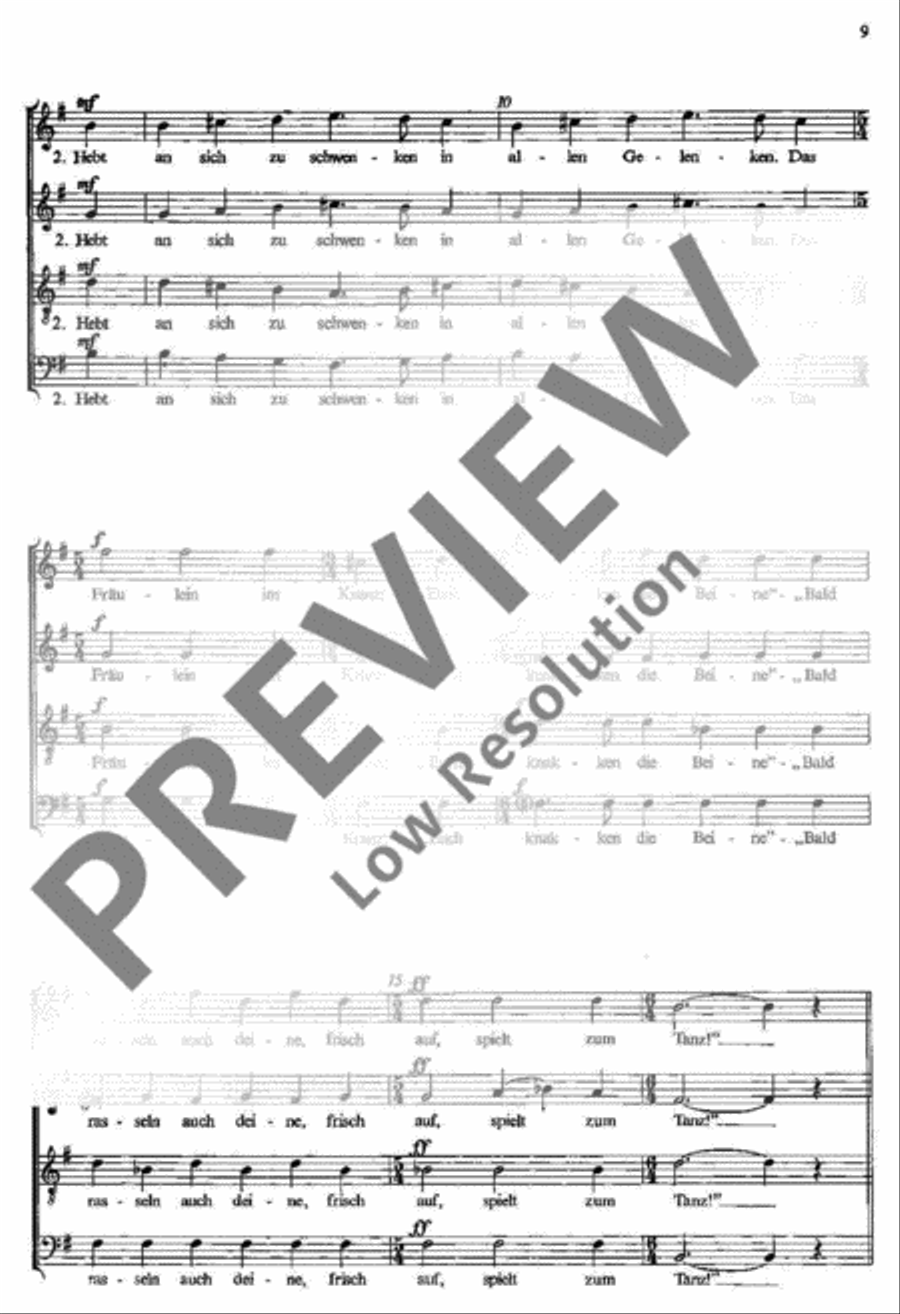 Eichendorff-Chorlieder 4-Part scores gallery preview page 9