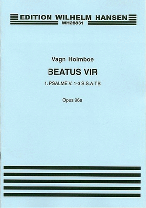 Book cover for Beatus Vir, Op. 96a - Satb