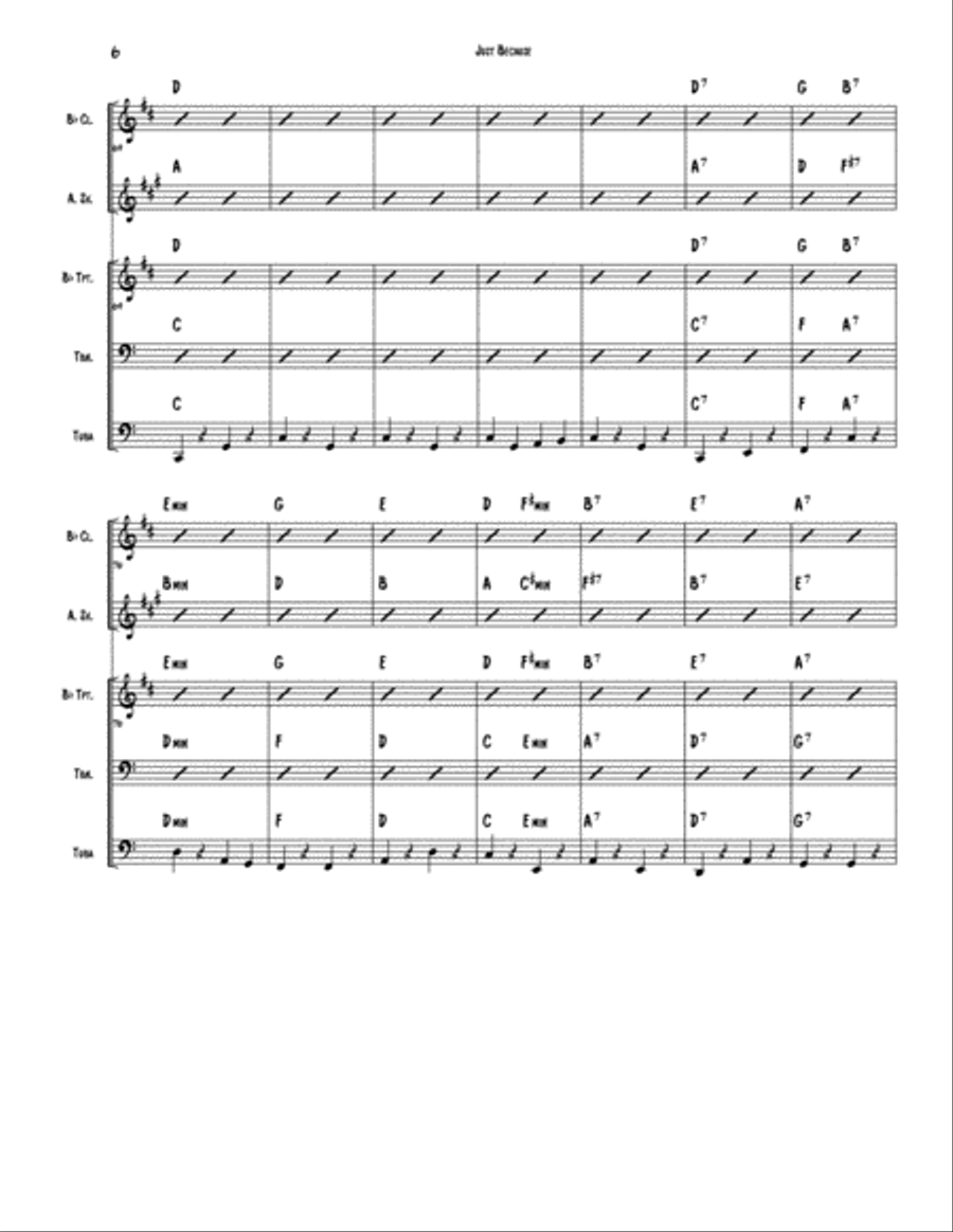 Just Because Small Ensemble scores gallery preview page 6