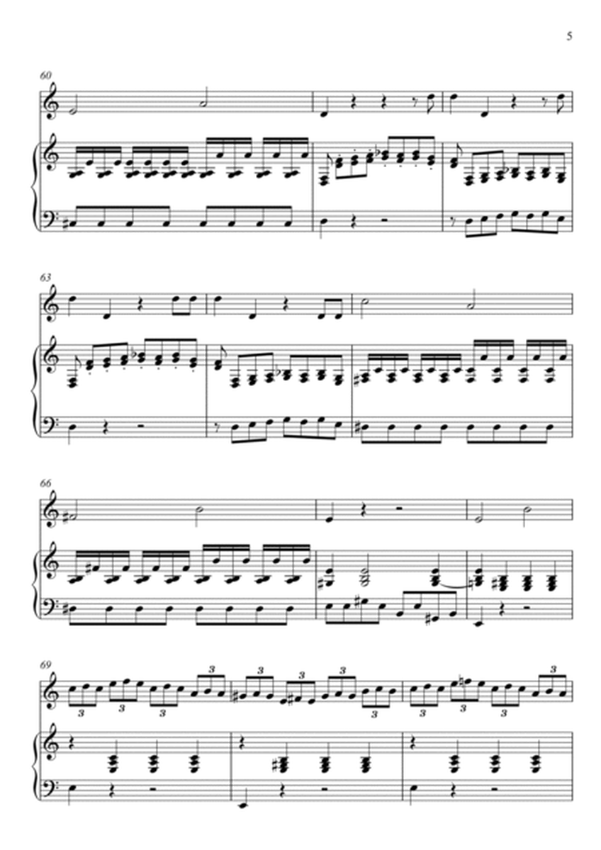 W.A Mozart - Der Hölle Rache kocht in meinem Herzen (Die Zauberflöte) Flute Solo image number null