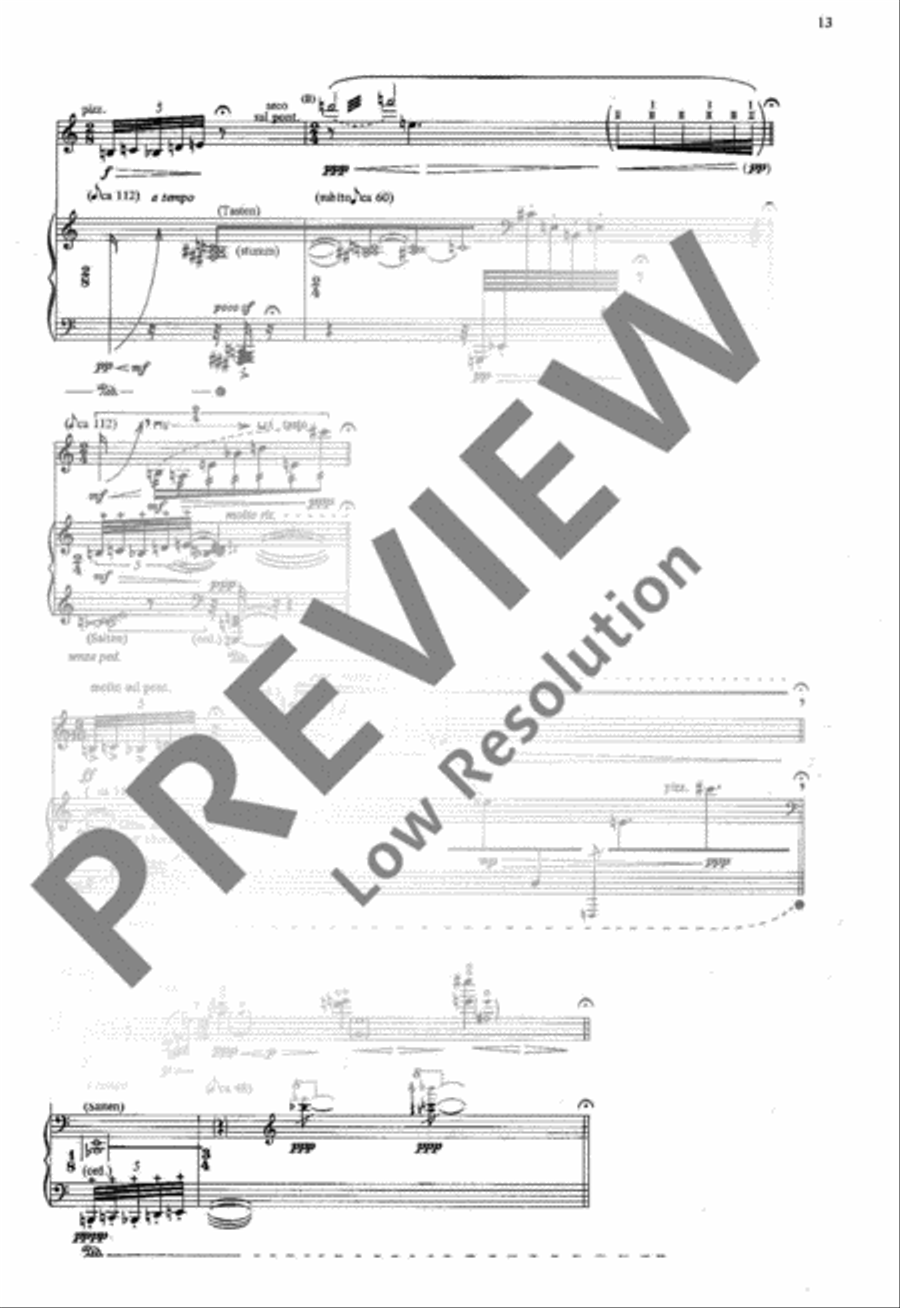 Songs without words Violin Solo scores gallery preview page 14