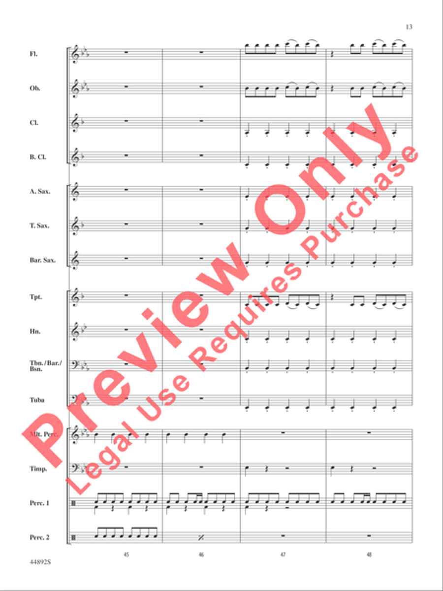 Zephyr Concert Band scores gallery preview page 14