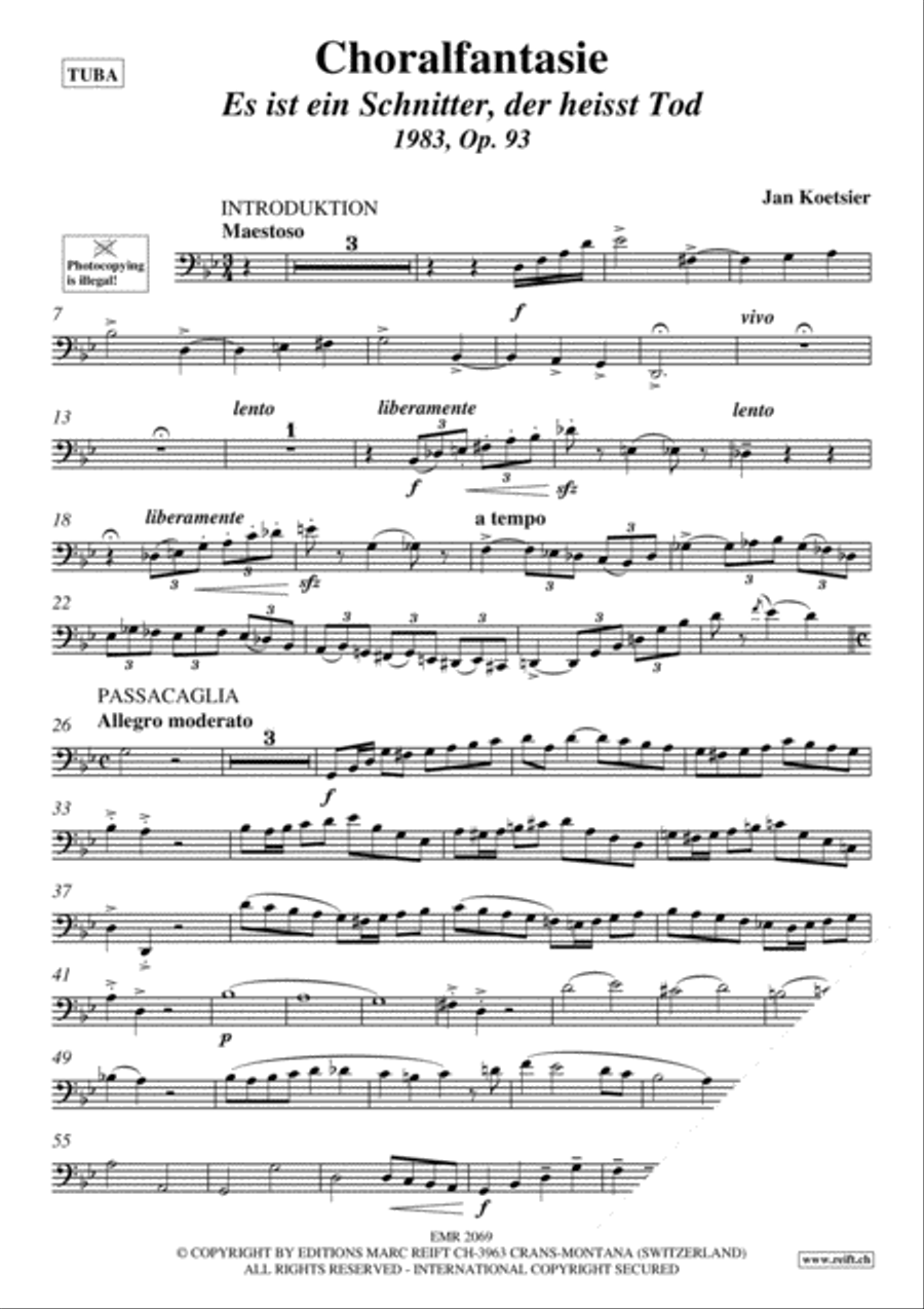 Choralfantasie Tuba scores gallery preview page 3